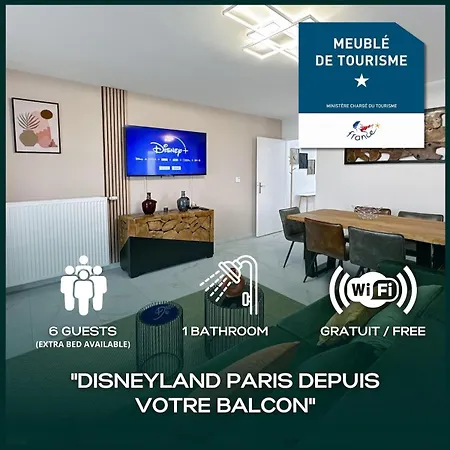 Apartamento Le - Pour 6 à Disneyland Paris Avec Vue Sur Le Feu D Artifice